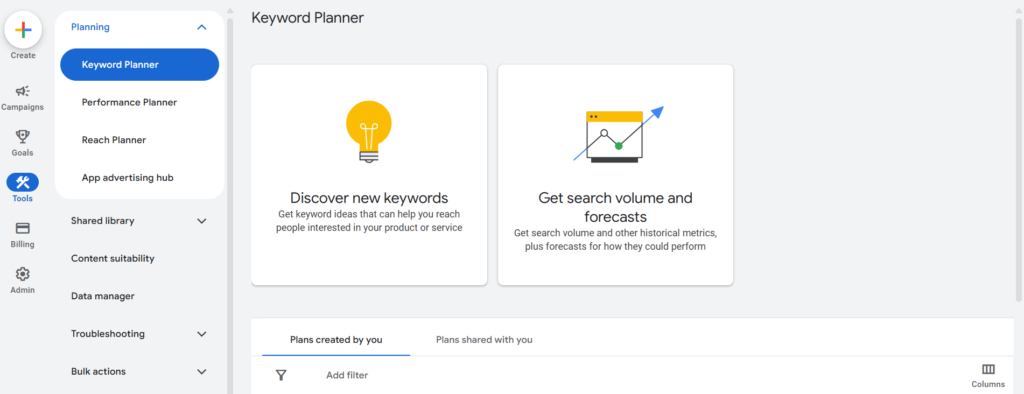 Google Keyword Planner